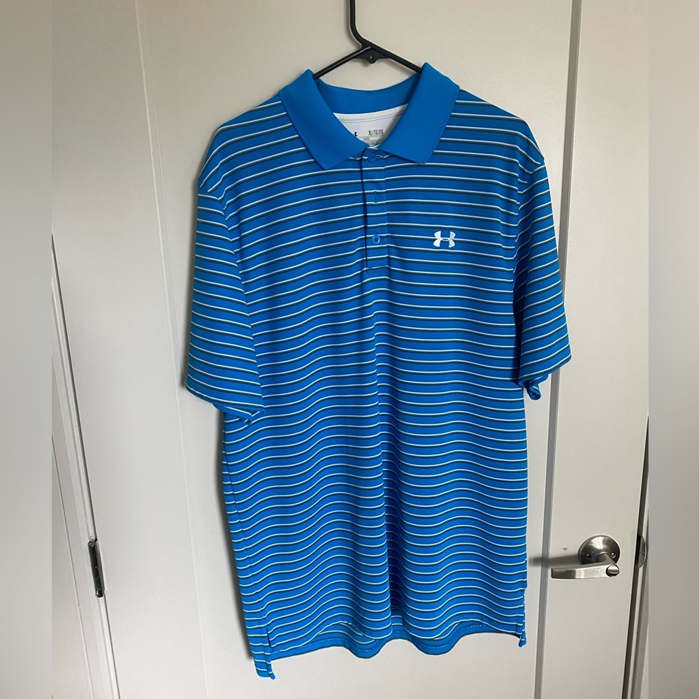 Mens Blue Under Armour Polo XL